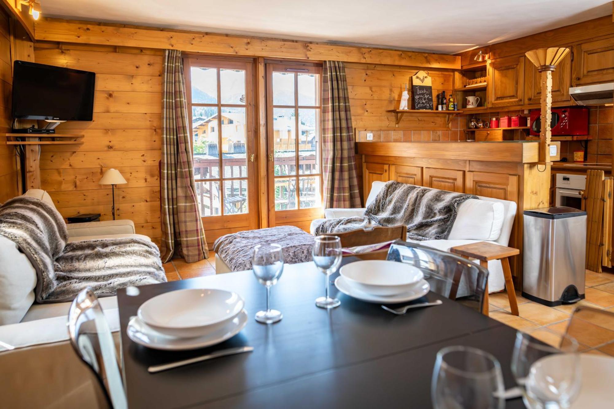Warm 2-Bedroom Apartment Near The Tourist Office Megève Екстериор снимка